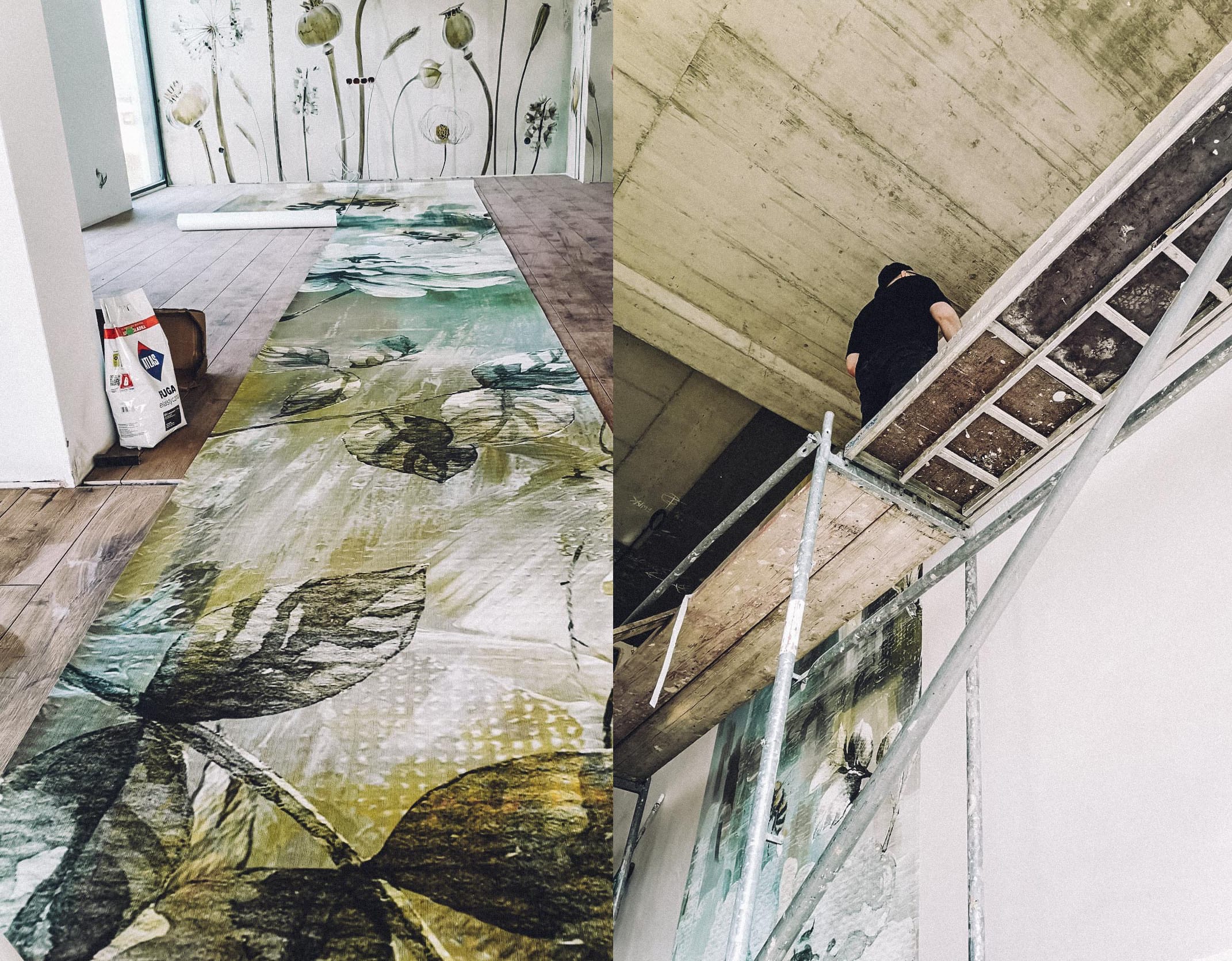 Montaż tapet na klatkach schodowych - pszczoly 01 1